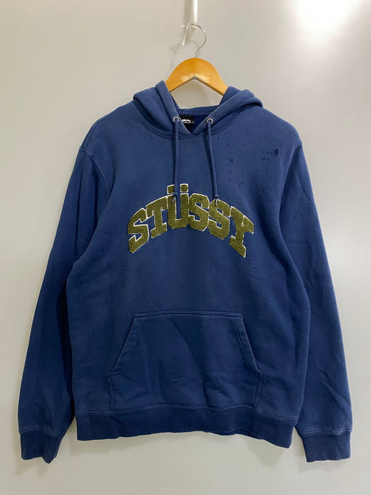 【現状渡し品】【メンズ】 STUSSY ステューシー LOGO HOODIE ロゴ フーディ 118336 メンズ 142-260630-hu-19-min サイズ：M カラー：ブルー系 万代Net店