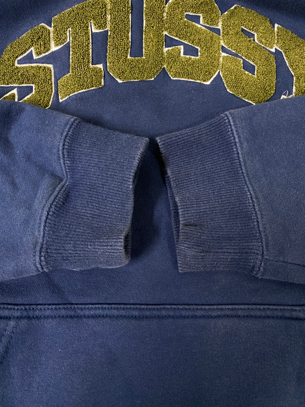 【現状渡し品】【メンズ】 STUSSY ステューシー LOGO HOODIE ロゴ フーディ 118336 メンズ 142-260630-hu-19-min サイズ：M カラー：ブルー系 万代Net店