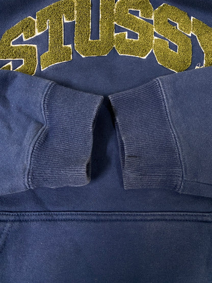 【現状渡し品】【メンズ】 STUSSY ステューシー LOGO HOODIE ロゴ フーディ 118336 メンズ 142-260630-hu-19-min サイズ：M カラー：ブルー系 万代Net店