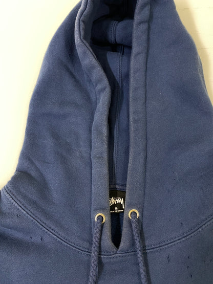 【現状渡し品】【メンズ】 STUSSY ステューシー LOGO HOODIE ロゴ フーディ 118336 メンズ 142-260630-hu-19-min サイズ：M カラー：ブルー系 万代Net店