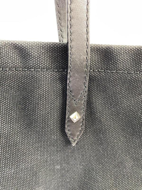 【中古品】【メンズ】 JIMMY CHOO ジミーチュウ ロゴキャンバス トートバッグ カバン 180-260625-jt-05-min カラー：ブラック 万代Net店