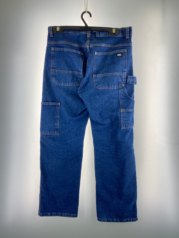 【中古品】【メンズ】 KEY キー DENIM PANTS メキシコ製 ダブルニーぺインター デニムパンツ ボトムス 157-260626-yn-31-min サイズ：W32 L30 カラー：インディゴ 万代Net店