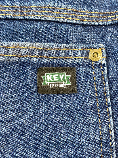 【中古品】【メンズ】 KEY キー DENIM PANTS メキシコ製 ダブルニーぺインター デニムパンツ ボトムス 157-260626-yn-31-min サイズ：W32 L30 カラー：インディゴ 万代Net店