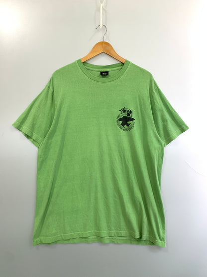 【現状渡し品】【メンズ】 STUSSY ステューシー USA製 SURFMAN SS TEE アメリカ製 サーフマン 半袖Tシャツ メンズ トップス 142-260625-hu-04-min サイズ：XL カラー：ライトグリーン 万代Net店
