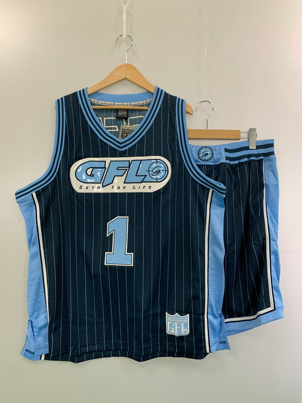 【中古品】【メンズ】 GFL 1 ジー エフ エル SET UP セットアップ 146-260625-hu-22-min サイズ：XL カラー：ネイビー/ブルー 万代Net店