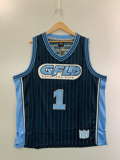 【中古品】【メンズ】 GFL 1 ジー エフ エル SET UP セットアップ 146-260625-hu-22-min サイズ：XL カラー：ネイビー/ブルー 万代Net店