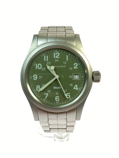 【中古品】【メンズ】 HAMILTON ハミルトン KHAKI FIELD カーキ フィールド クォーツ腕時計 6361 ウォッチ 195-260624-hu-18-min カラー：カーキ/シルバー 万代Net店