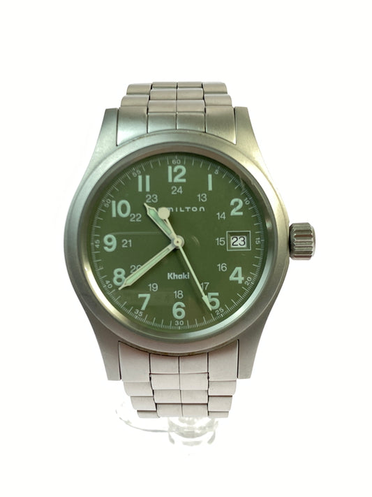 【中古品】【メンズ】 HAMILTON ハミルトン KHAKI FIELD カーキ フィールド クォーツ腕時計 6361 ウォッチ 195-260624-hu-18-min カラー：カーキ/シルバー 万代Net店