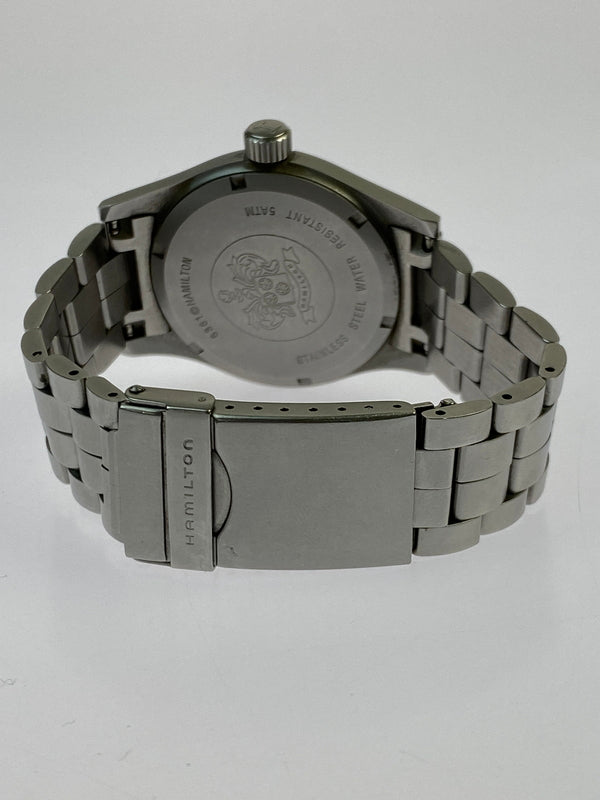 【中古品】【メンズ】 HAMILTON ハミルトン KHAKI FIELD カーキ フィールド クォーツ腕時計 6361 ウォッチ 195-260624-hu-18-min カラー：カーキ/シルバー 万代Net店