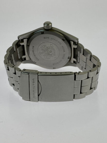 【中古品】【メンズ】 HAMILTON ハミルトン KHAKI FIELD カーキ フィールド クォーツ腕時計 6361 ウォッチ 195-260624-hu-18-min カラー：カーキ/シルバー 万代Net店