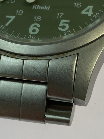 【中古品】【メンズ】 HAMILTON ハミルトン KHAKI FIELD カーキ フィールド クォーツ腕時計 6361 ウォッチ 195-260624-hu-18-min カラー：カーキ/シルバー 万代Net店
