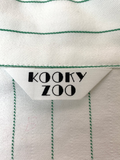 【現状渡し品】【メンズ】 KOOKY ZOO クーキーズー MINIATURE C.C STRIPE JACKET ミニチュア シーシーストライプ ジャケット M0003 メンズ アウター 140-260625-hu-05-min サイズ：B カラー：ホワイト/グリーン 万代Net店
