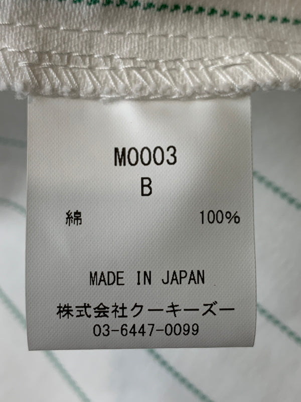 【現状渡し品】【メンズ】 KOOKY ZOO クーキーズー MINIATURE C.C STRIPE JACKET ミニチュア シーシーストライプ ジャケット M0003 メンズ アウター 140-260625-hu-05-min サイズ：B カラー：ホワイト/グリーン 万代Net店
