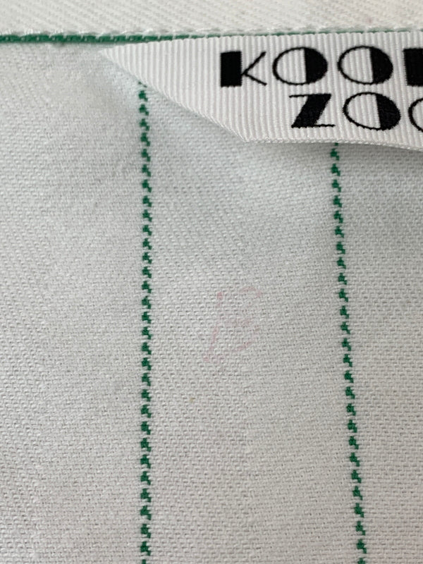 【現状渡し品】【メンズ】 KOOKY ZOO クーキーズー MINIATURE C.C STRIPE JACKET ミニチュア シーシーストライプ ジャケット M0003 メンズ アウター 140-260625-hu-05-min サイズ：B カラー：ホワイト/グリーン 万代Net店