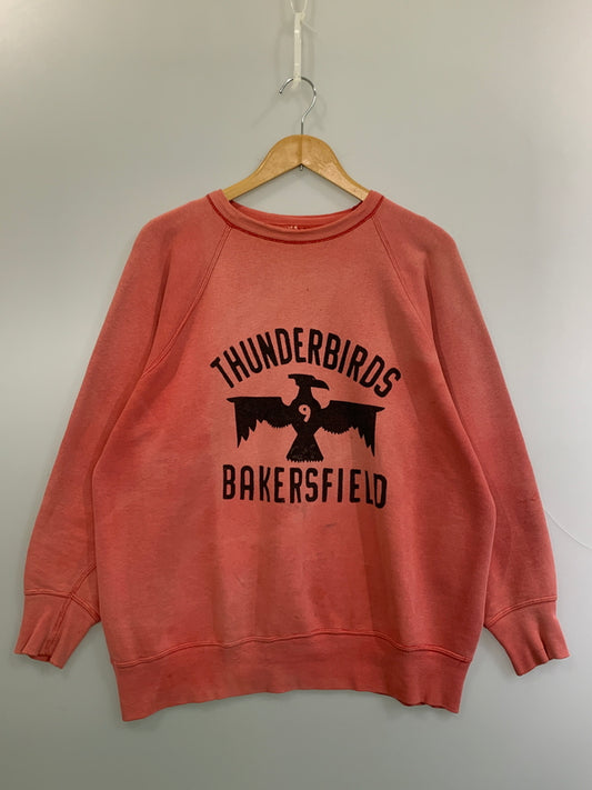【現状渡し品】【メンズ】 PENNEY'S ペニーズ 60'S THUNDERBIRDS SWEATSHIRT シックスティーズ サンダーバーズ スウェットシャツ メンズ トップス 146-260625-hu-03-min サイズ：XL カラー：ピンク系 万代Net店