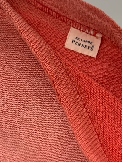 【現状渡し品】【メンズ】 PENNEY'S ペニーズ 60'S THUNDERBIRDS SWEATSHIRT シックスティーズ サンダーバーズ スウェットシャツ メンズ トップス 146-260625-hu-03-min サイズ：XL カラー：ピンク系 万代Net店
