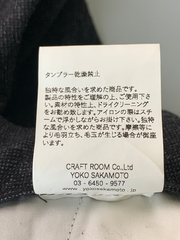 【中古品】【メンズ】 YOKO SAKAMOTO ヨーコサカモト DOUBLE WOOL PANT ダブル ウール メンズ パンツ ボトムス パンツ 140-260625-hu-23-min サイズ：M カラー：ブラック 万代Net店