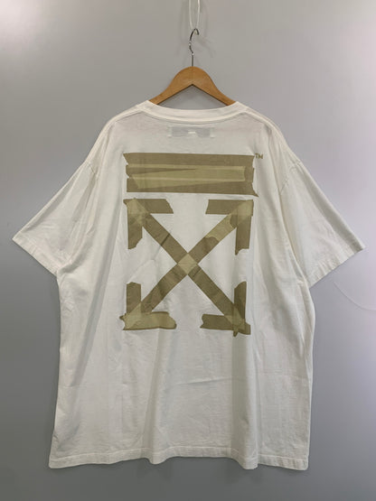 【中古品】【メンズ】 OFF WHITE オフホワイト CLOTH TAPE TEE 半袖Tシャツ ショートスリーブ 141-260625-hu-10-min サイズ：XL カラー：ホワイト 万代Net店