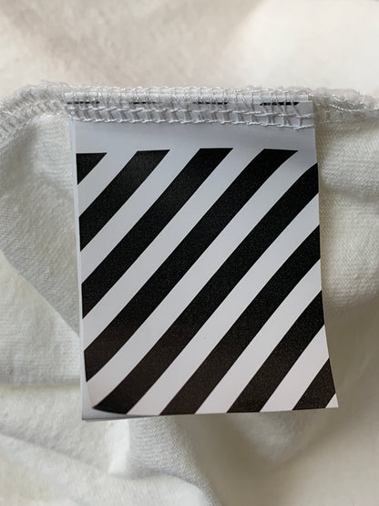 【中古品】【メンズ】 OFF WHITE オフホワイト CLOTH TAPE TEE 半袖Tシャツ ショートスリーブ 141-260625-hu-10-min サイズ：XL カラー：ホワイト 万代Net店