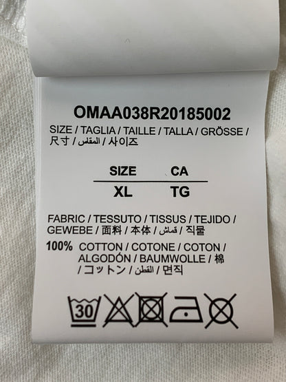 【中古品】【メンズ】 OFF WHITE オフホワイト CLOTH TAPE TEE 半袖Tシャツ ショートスリーブ 141-260625-hu-10-min サイズ：XL カラー：ホワイト 万代Net店