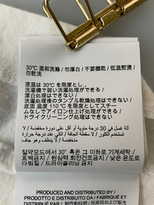【中古品】【メンズ】 OFF WHITE オフホワイト CLOTH TAPE TEE 半袖Tシャツ ショートスリーブ 141-260625-hu-10-min サイズ：XL カラー：ホワイト 万代Net店