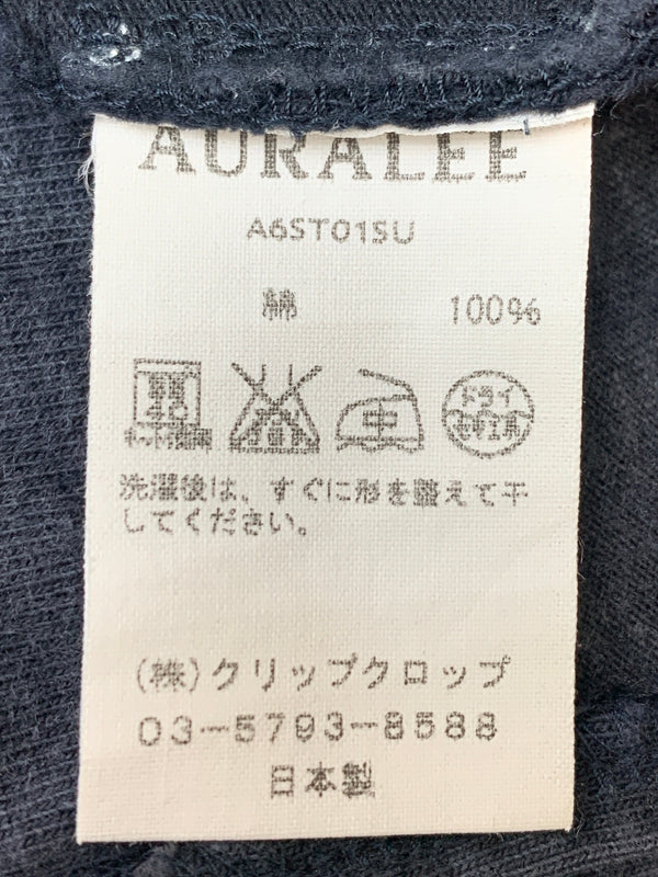 【中古品】【メンズ】 AURALEE オーラリー STAND-UP TEE スタンドアップ ティー A6STO1SU 140-260625-hu-16-min サイズ：4 カラー：ネイビー 万代Net店