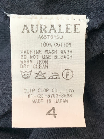 【中古品】【メンズ】 AURALEE オーラリー STAND-UP TEE スタンドアップ ティー A6STO1SU 140-260625-hu-16-min サイズ：4 カラー：ネイビー 万代Net店