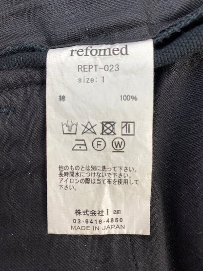 【中古品】【メンズ】 REFOMED リフォメッド FORMAN DUCK TROUSERS REPT-023 フォルマンダックトラウザーパンツ ボトムス 151-260626-yn-24-min サイズ：1 カラー：ブラック 万代Net店