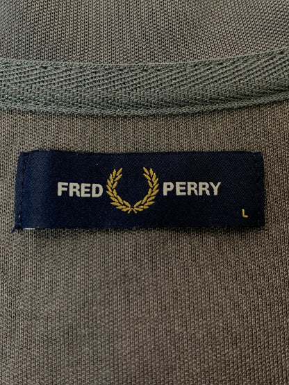 【中古品】【メンズ】 FRED PERRY フレッドペリー LOGO TRACK JACKET ロゴ トラックジャケット J6000 メンズ トップス ジャージ 141-260625-hu-01-min サイズ：L カラー：グレー 万代Net店