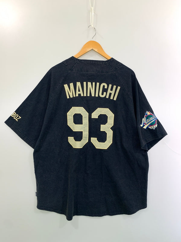 【中古品】【メンズ】 KEBOZ ケボズ BASEBALL SHIRT ベースボール シャツ メンズ 半袖Tシャツ 142-260625-hu-12-min サイズ：M カラー：ネイビー 万代Net店