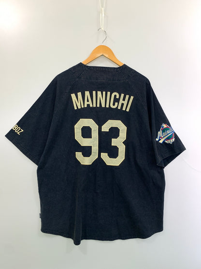 【中古品】【メンズ】 KEBOZ ケボズ BASEBALL SHIRT ベースボール シャツ メンズ 半袖Tシャツ 142-260625-hu-12-min サイズ：M カラー：ネイビー 万代Net店