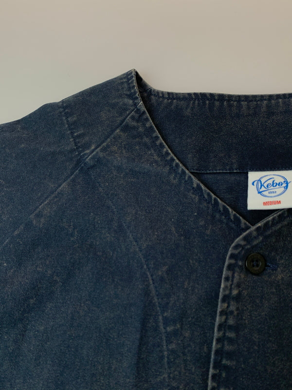 【中古品】【メンズ】 KEBOZ ケボズ BASEBALL SHIRT ベースボール シャツ メンズ 半袖Tシャツ 142-260625-hu-12-min サイズ：M カラー：ネイビー 万代Net店