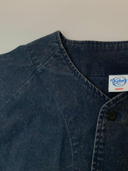 【中古品】【メンズ】 KEBOZ ケボズ BASEBALL SHIRT ベースボール シャツ メンズ 半袖Tシャツ 142-260625-hu-12-min サイズ：M カラー：ネイビー 万代Net店