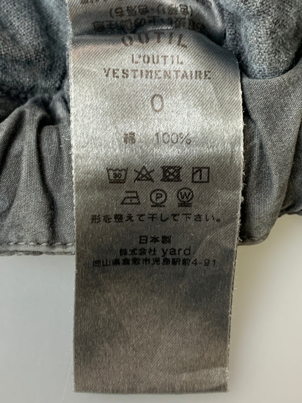 【中古品】【メンズ】 OUTIL ウティ CARGO PANTS カーゴパンツ メンズ ボトムス 151-260625-hu-07-min カラー：グレー 万代Net店