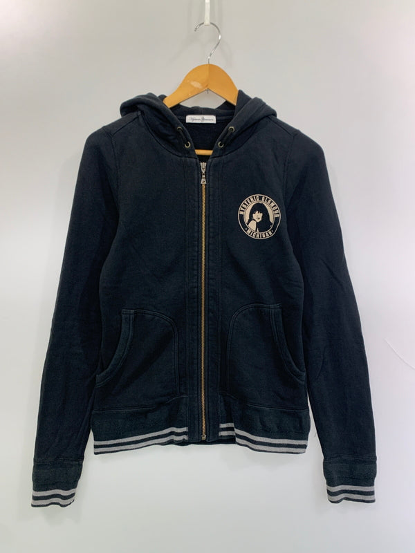 【中古品】【メンズ】 HYSTERIC GLAMOUR ヒステリックグラマー ZIP UP HOODIE ジップアップフーディー 0194CF04 140-260625-hu-15-min サイズ：FREE カラー：ブラック 万代Net店