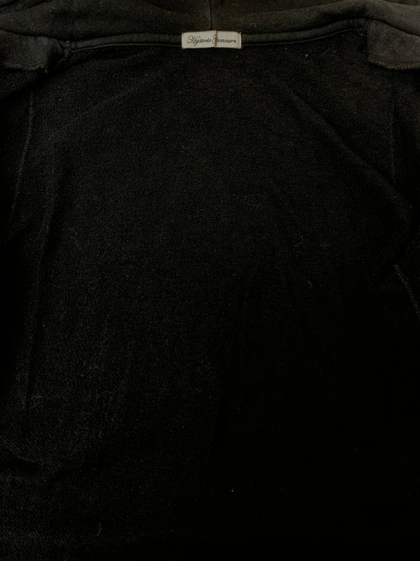 【中古品】【メンズ】 HYSTERIC GLAMOUR ヒステリックグラマー ZIP UP HOODIE ジップアップフーディー 0194CF04 140-260625-hu-15-min サイズ：FREE カラー：ブラック 万代Net店