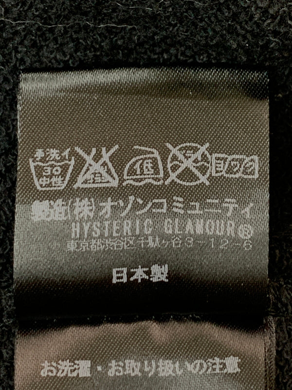 【中古品】【メンズ】 HYSTERIC GLAMOUR ヒステリックグラマー ZIP UP HOODIE ジップアップフーディー 0194CF04 140-260625-hu-15-min サイズ：FREE カラー：ブラック 万代Net店