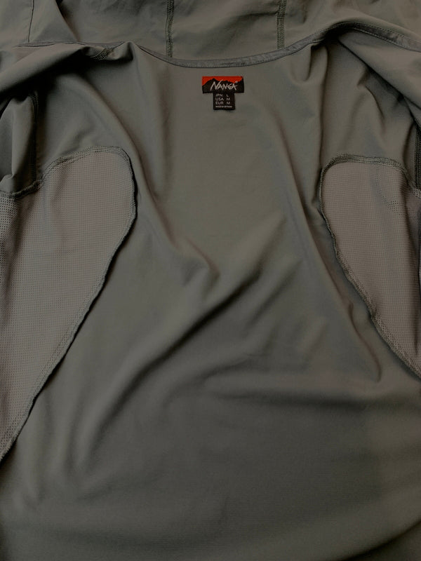 【中古品】【メンズ】 NANGA ナンガ HYBRID FLEX ZIP BLOUSON ハイブリッド フレックス ジップ ブルゾン N2500-1P515E メンズ アウター 144-260625-hu-02-min サイズ：L カラー：グレー 万代Net店