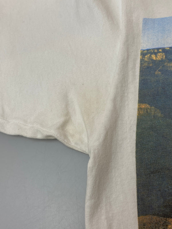 【中古品】【メンズ】 GRAND CANYON グランドキャニオン 90S PHOTO TEE 90年代 フォト 半袖 Tシャツ メンズ トップス ヴィンテージ 146-260717-em-47-min サイズ：M カラー：ホワイト 万代Net店
