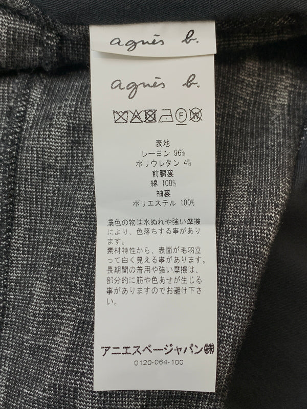 【中古品】【メンズ】 AGNES B. RUE DU JOUR アニエス ベー ルーデュジュール SET UP セットアップ G833JDX7 メンズ ジャケット パンツ 141-260625-hu-06-min サイズ：イ カラー：ブラック 万代Net店
