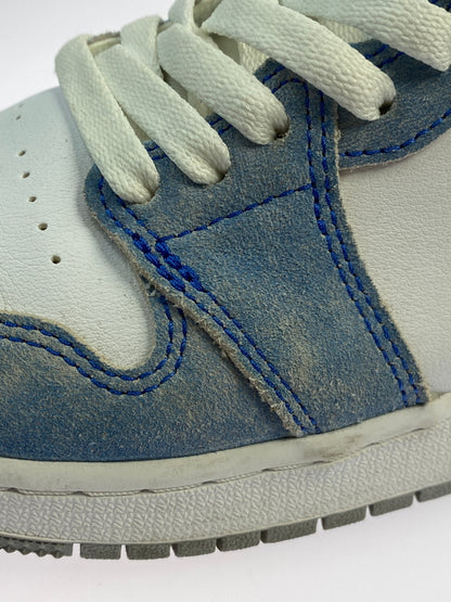 【中古品】【レディース】 NIKE ナイキ GS AIR JORDAN 1 エアジョーダン HIGH OG "HYPER ROYAL" 575441-402 レディース 靴 スニーカー 166-260627-hu-03-min サイズ：25 カラー：ホワイト/ライトブルー/ライトグレー 万代Net店