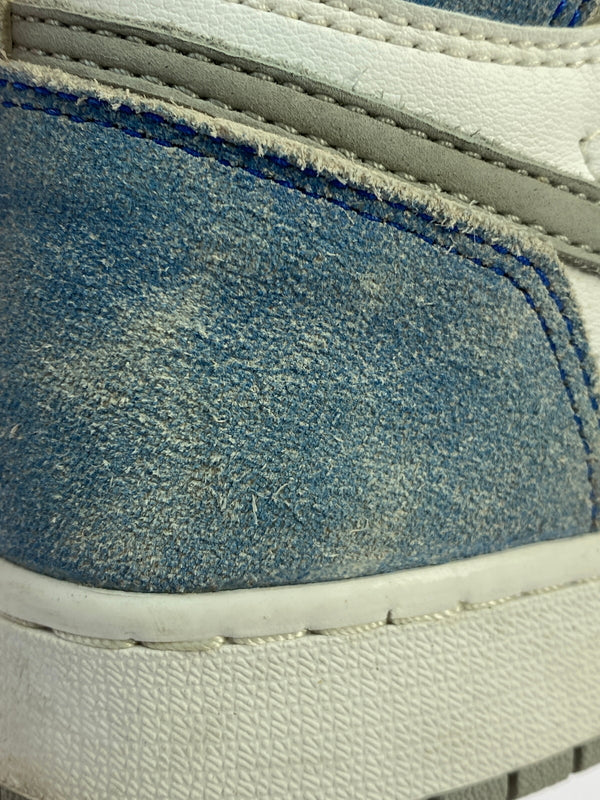 【中古品】【レディース】 NIKE ナイキ GS AIR JORDAN 1 エアジョーダン HIGH OG "HYPER ROYAL" 575441-402 レディース 靴 スニーカー 166-260627-hu-03-min サイズ：25 カラー：ホワイト/ライトブルー/ライトグレー 万代Net店