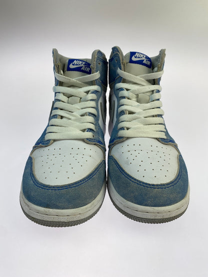 【中古品】【レディース】 NIKE ナイキ GS AIR JORDAN 1 エアジョーダン HIGH OG "HYPER ROYAL" 575441-402 レディース 靴 スニーカー 166-260627-hu-03-min サイズ：25 カラー：ホワイト/ライトブルー/ライトグレー 万代Net店