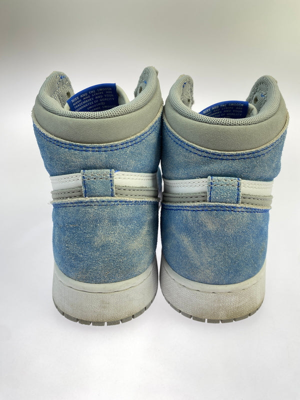 【中古品】【レディース】 NIKE ナイキ GS AIR JORDAN 1 エアジョーダン HIGH OG "HYPER ROYAL" 575441-402 レディース 靴 スニーカー 166-260627-hu-03-min サイズ：25 カラー：ホワイト/ライトブルー/ライトグレー 万代Net店