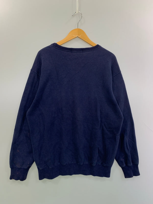 【中古品】【メンズ】 POLO RALPH LAUREN ポロ ラルフローレン LOGO SWEATSHIRT ロゴ スウェットシャツ メンズ トップス 146-260625-hu-11-min サイズ：L カラー：ネイビー 万代Net店