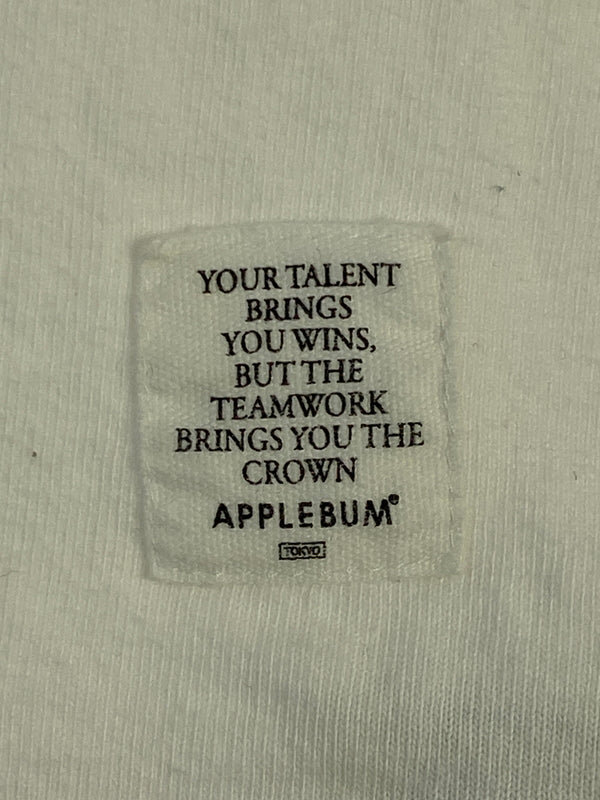 【現状渡し品】【メンズ】 APPLEBUM アップルバム PRINT TEE 半袖Tシャツ ショートスリーブ 142-260711-AS-33-min サイズ：XXL カラー：ホワイト 万代Net店