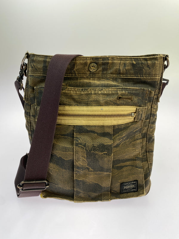 【現状渡し品】【メンズ】 PORTER ポーター CAMO SHOULDER BAG カモ ショルダーバッグ 188-260627-hu-15-min カラー：ブラウン系（カモ） 万代Net店