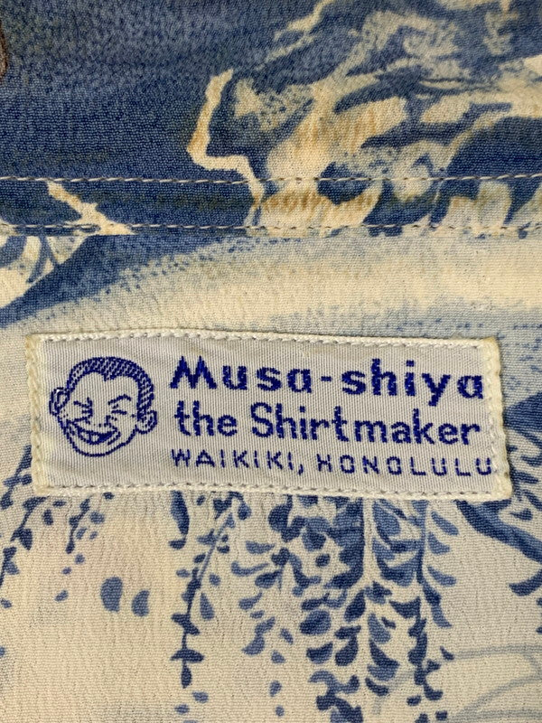 【中古品】【メンズ】 SUN SURF サンサーフ SPECIAL EDITION MUSASHIYA S/S シャツ スペシャルエディション ムサシヤ ショートスリーブシャツ 半袖シャツ トップス 145-260626-yn-02-min サイズ：M カラー：ホワイト 万代Net店