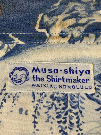 【中古品】【メンズ】 SUN SURF サンサーフ SPECIAL EDITION MUSASHIYA S/S シャツ スペシャルエディション ムサシヤ ショートスリーブシャツ 半袖シャツ トップス 145-260626-yn-02-min サイズ：M カラー：ホワイト 万代Net店