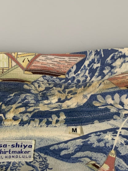 【中古品】【メンズ】 SUN SURF サンサーフ SPECIAL EDITION MUSASHIYA S/S シャツ スペシャルエディション ムサシヤ ショートスリーブシャツ 半袖シャツ トップス 145-260626-yn-02-min サイズ：M カラー：ホワイト 万代Net店